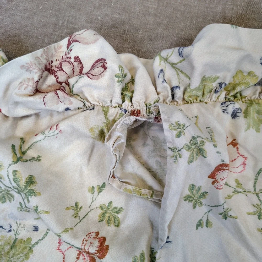 Vintage Ralph Lauren Delilah King Bedding 5pc Sheet Shams Floral Cottagecore